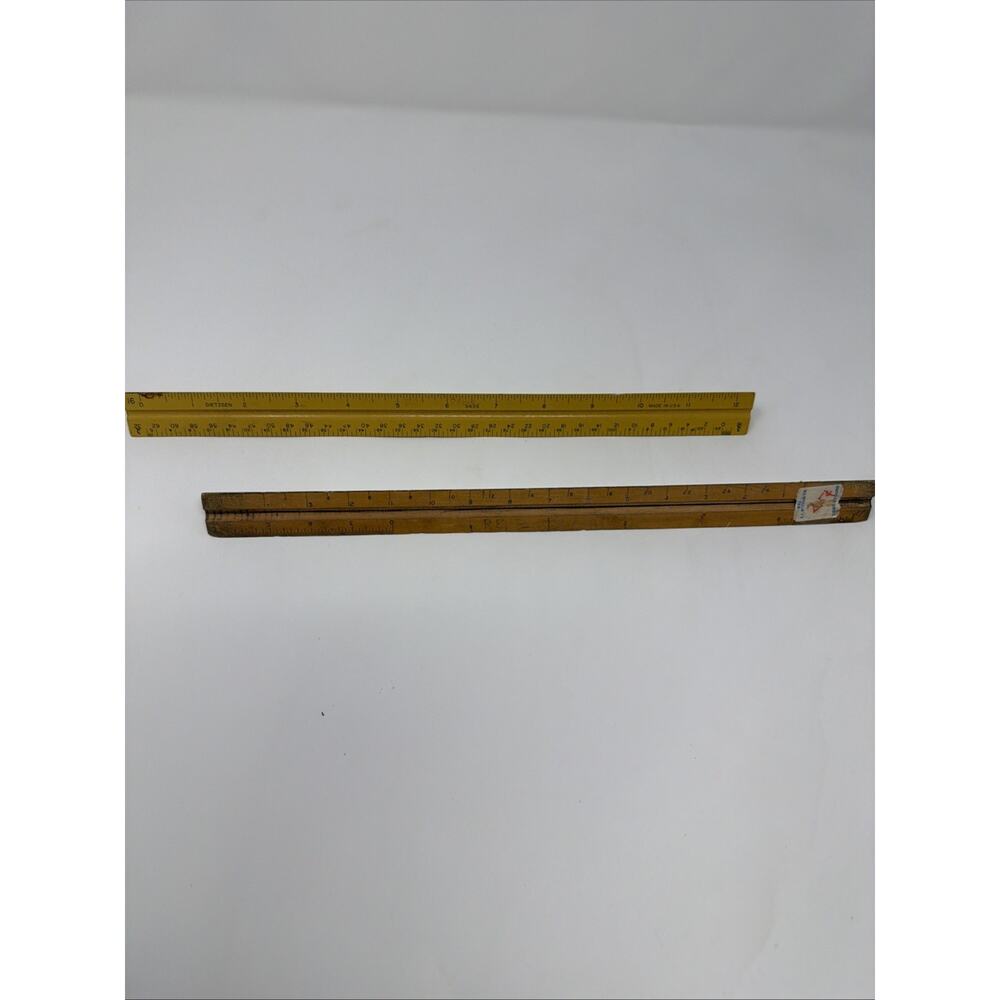 Vintage Architect Scale Drafting Triangular Ruler 12” Lot Of 2